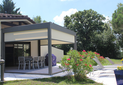 Pergola Avec  Store Vertical Ziptest